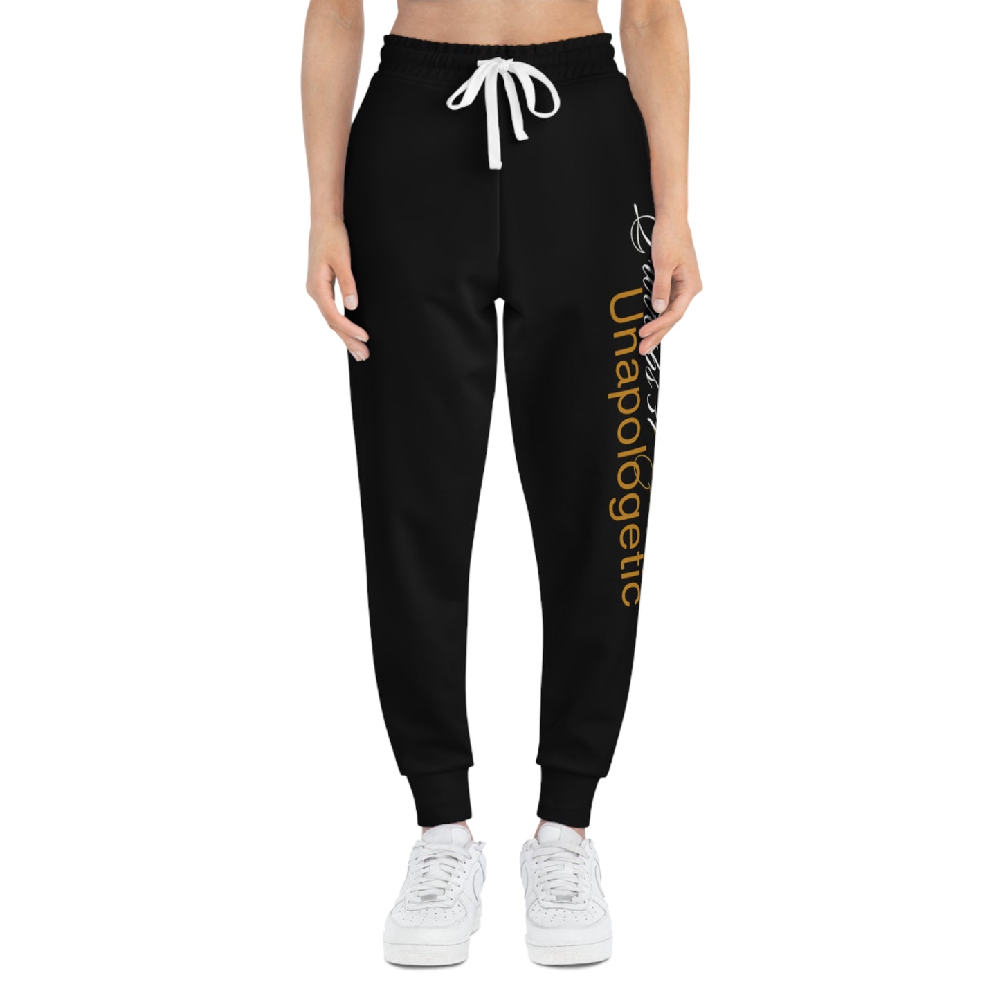 Unapologetic Athletic Joggers with Crown Design