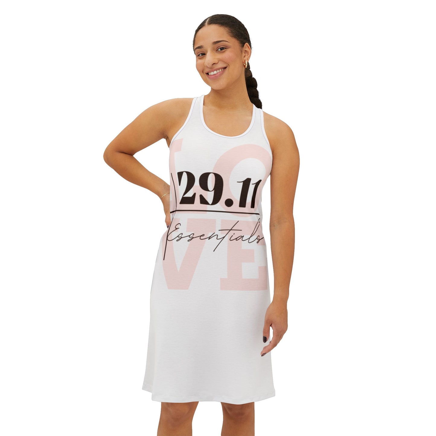 29.11 Essentials Women's Racerback Dress - Love Design