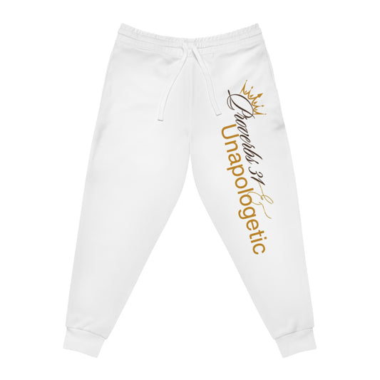 Unapologetic Athletic Joggers with Crown Design