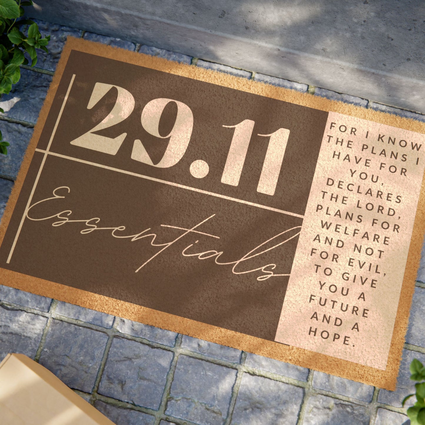 Jer 29:11 Doormat