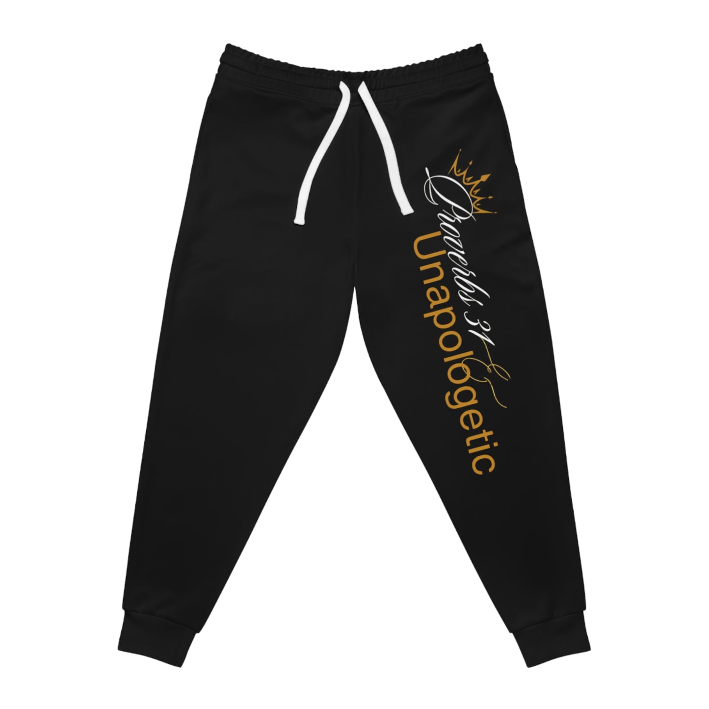 Unapologetic Athletic Joggers with Crown Design