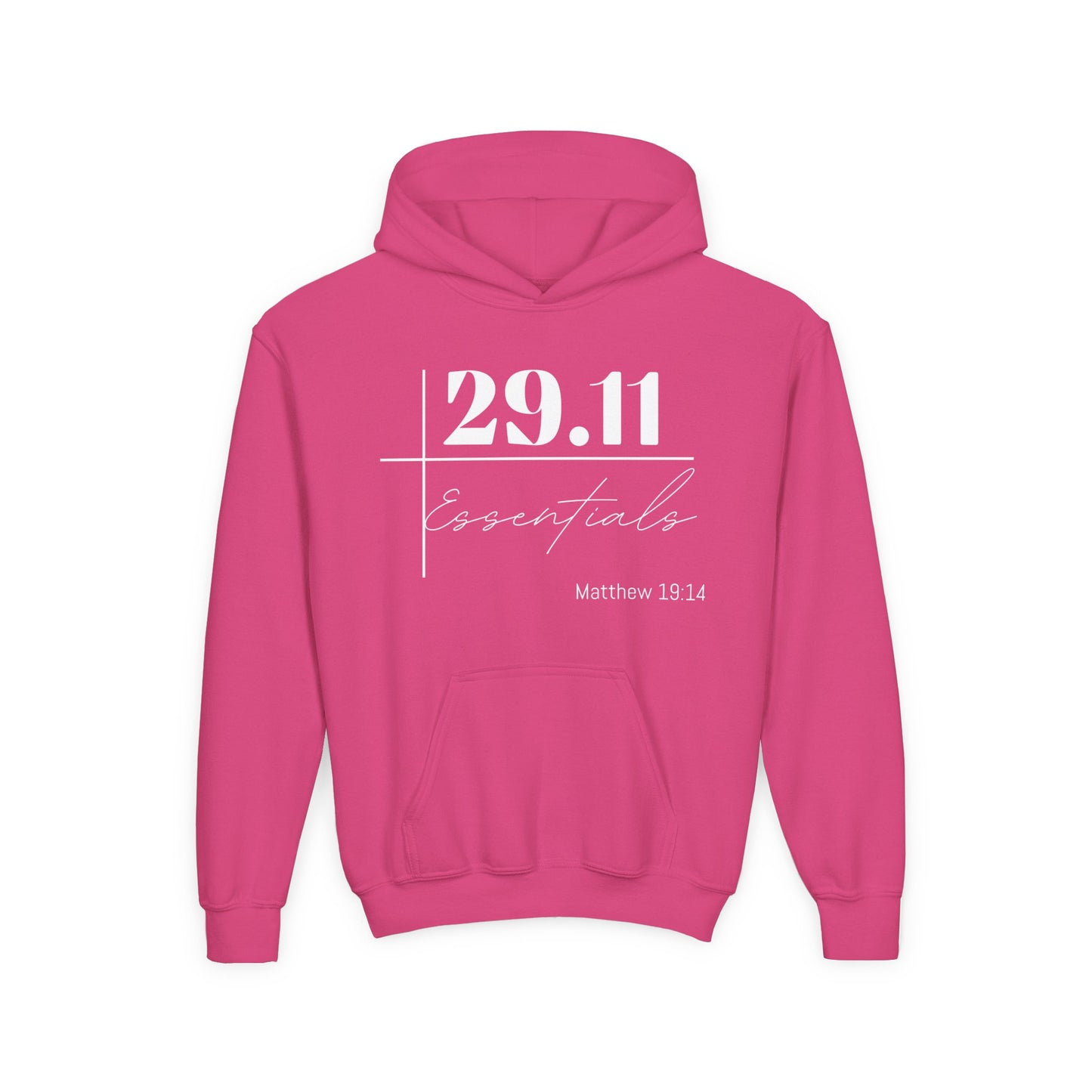 Youth Heavy Blend Hoodie - Essential 29.11 Design for Trendy Teens