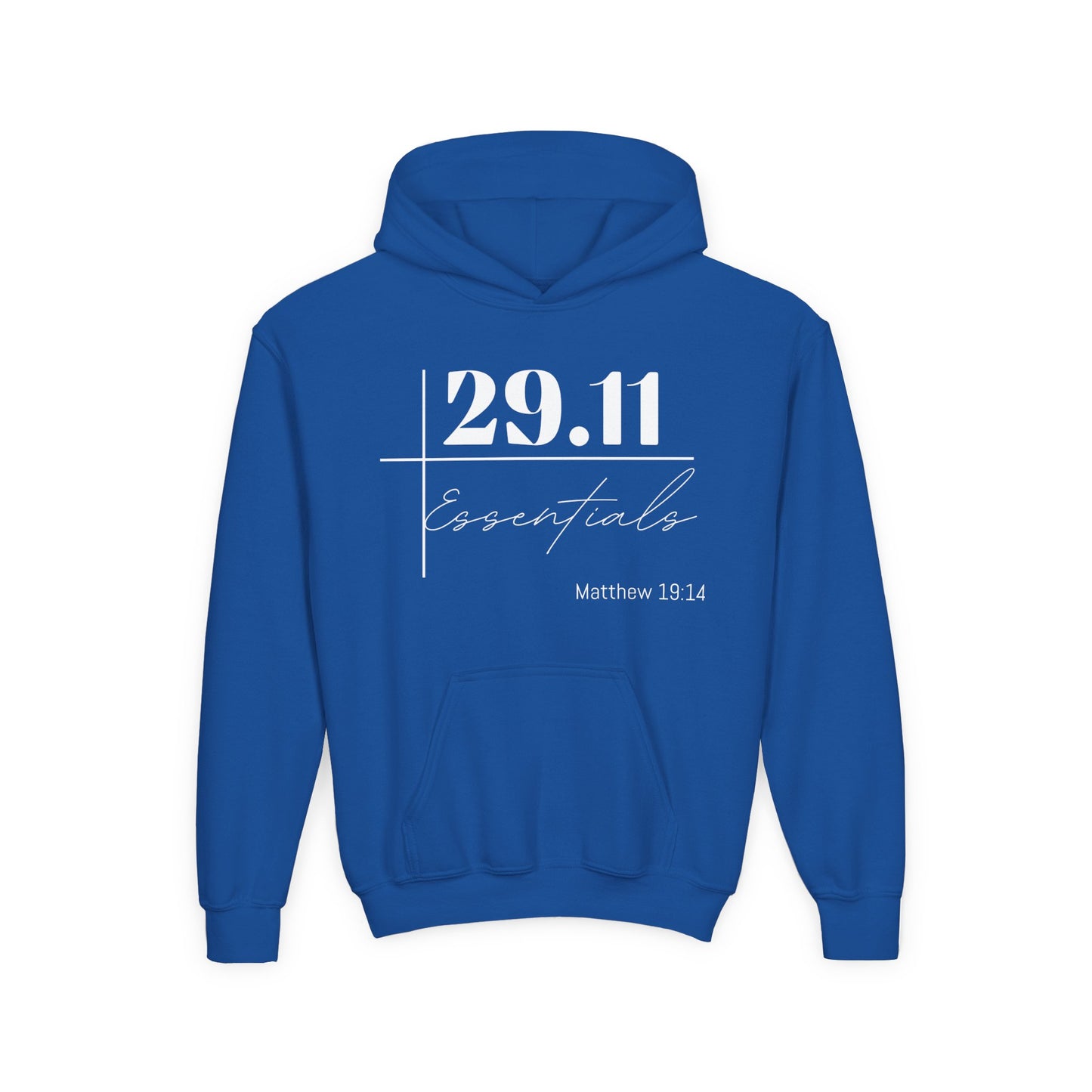 Youth Heavy Blend Hoodie - Essential 29.11 Design for Trendy Teens