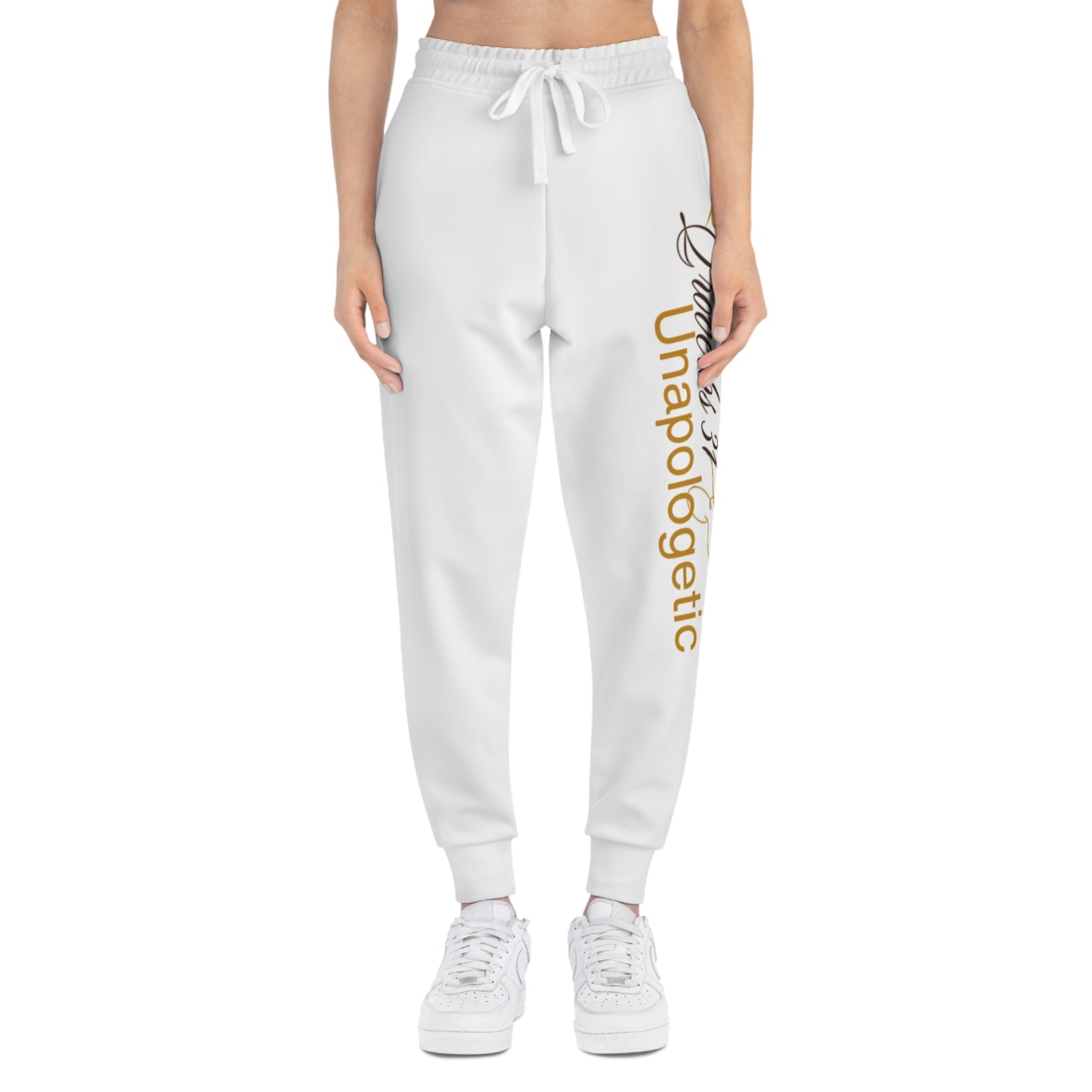 Unapologetic Athletic Joggers with Crown Design