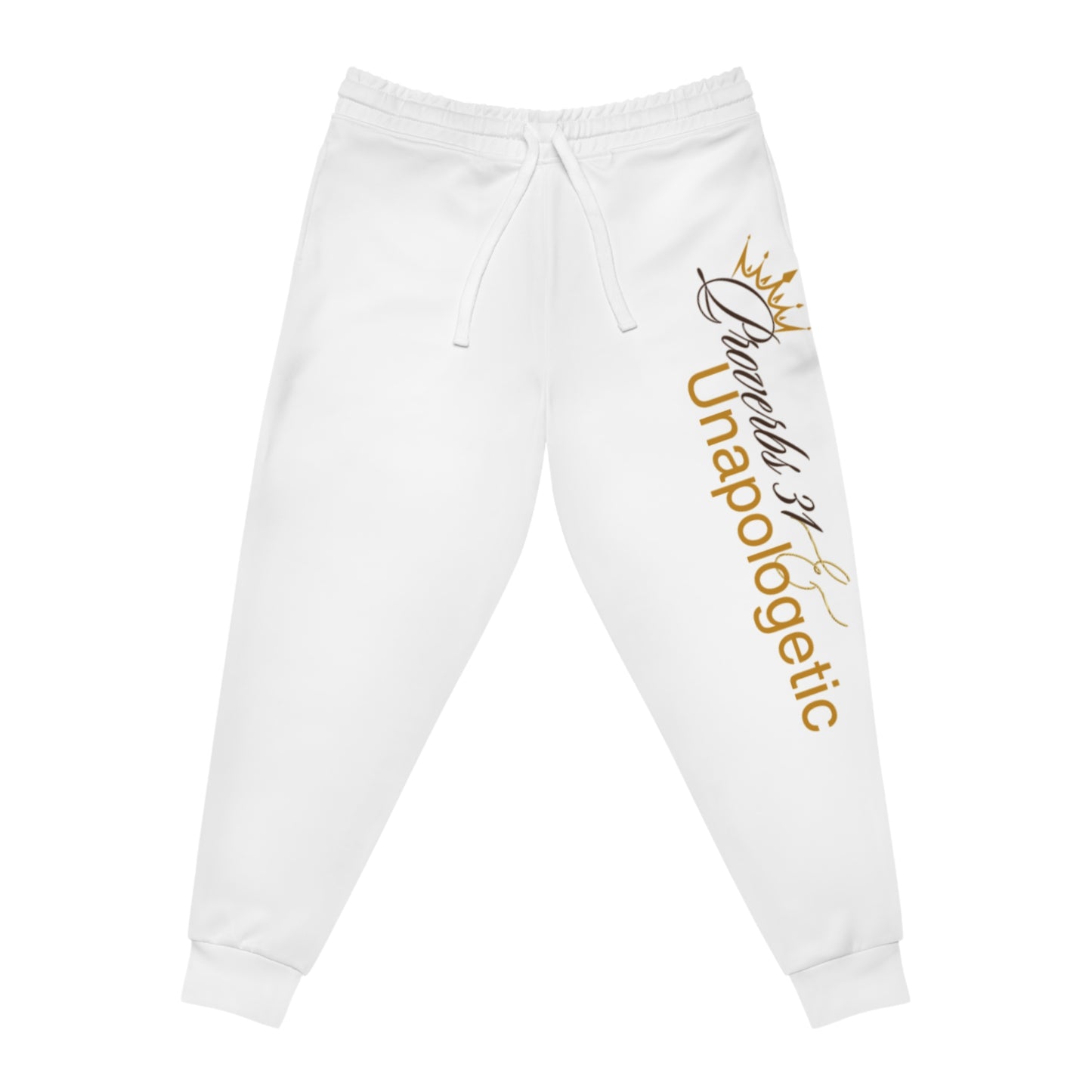 Unapologetic Athletic Joggers with Crown Design