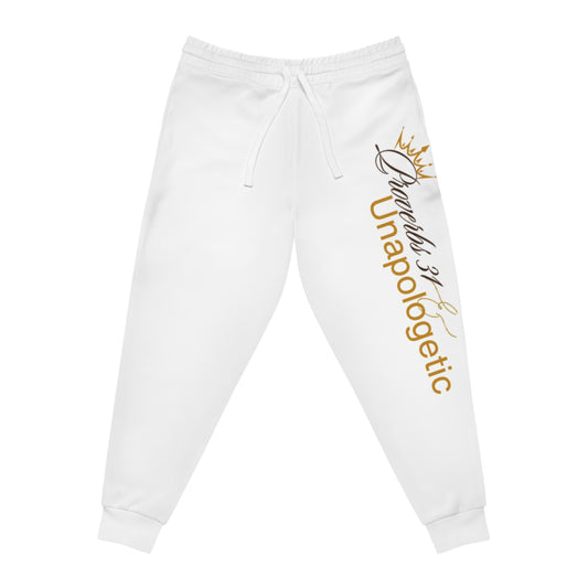 Unapologetic Athletic Joggers with Crown Design