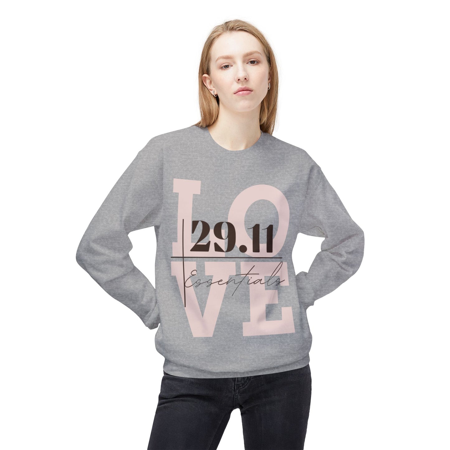 Signature 29.11 Love Essentials Unisex Fleece Crewneck Sweatshirt