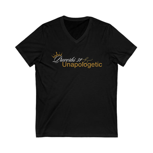 Unapologetic V-Neck Tee for Empowerment Lovers