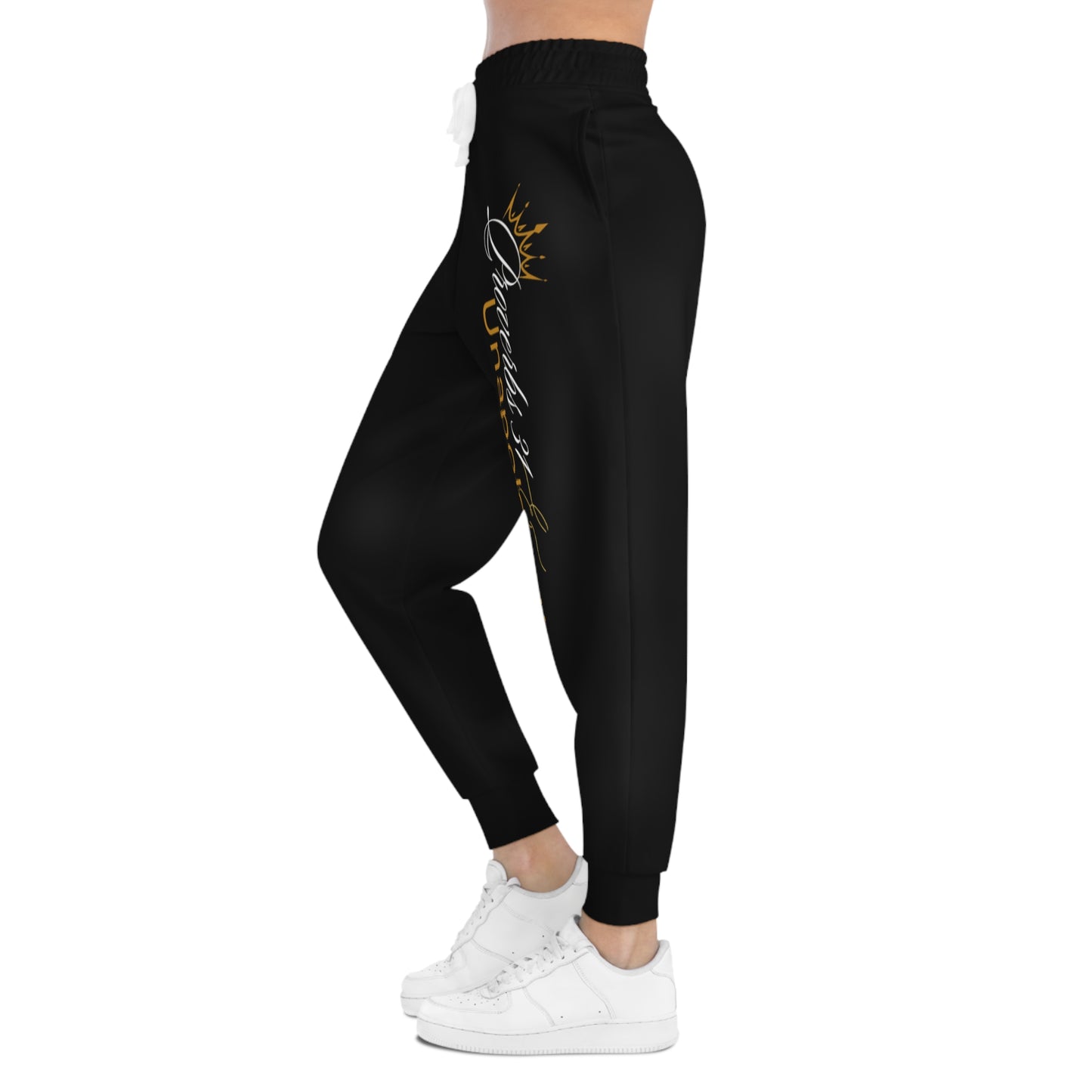 Unapologetic Athletic Joggers with Crown Design