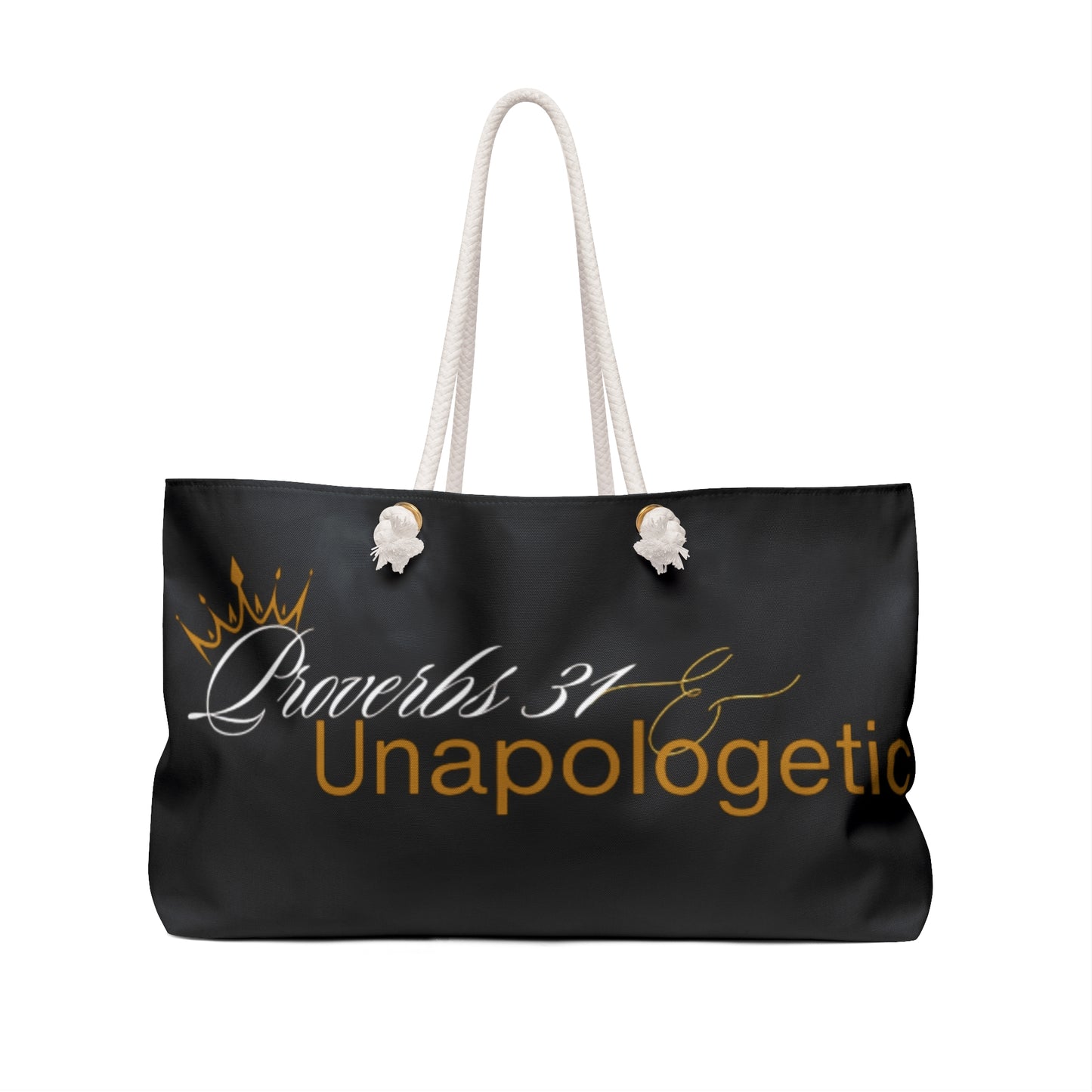 Proverbs 31 Unapologetic Weekender Bag - Stylish Tote for Travel & Everyday Use