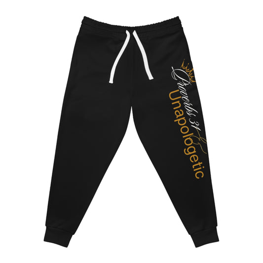 Unapologetic Athletic Joggers with Crown Design